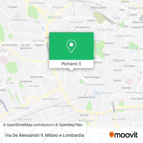 Mappa Via De Alessandri 9