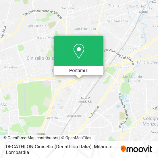 Mappa DECATHLON Cinisello (Decathlon Italia)
