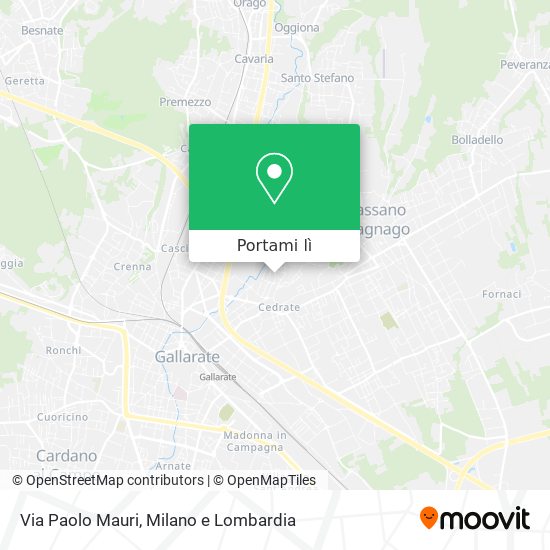 Mappa Via Paolo Mauri