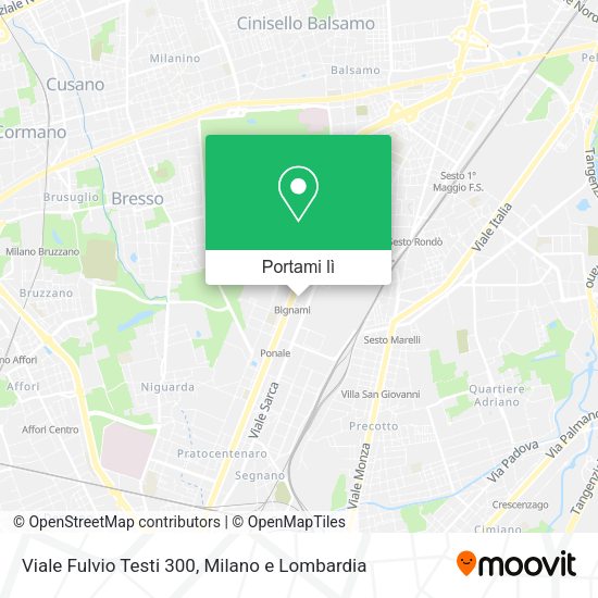 Mappa Viale Fulvio Testi  300