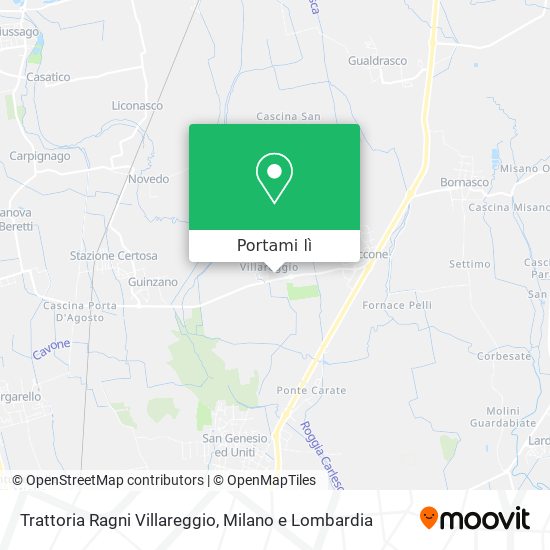 Mappa Trattoria Ragni Villareggio