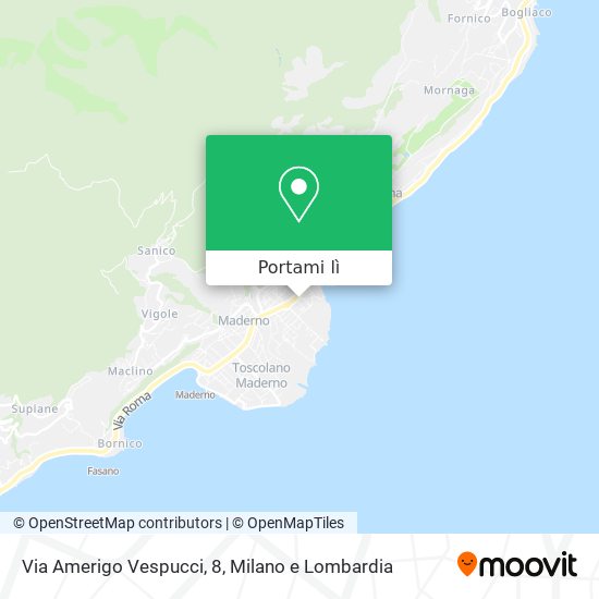Mappa Via Amerigo Vespucci, 8