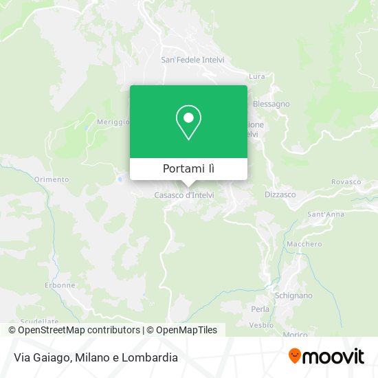 Mappa Via Gaiago