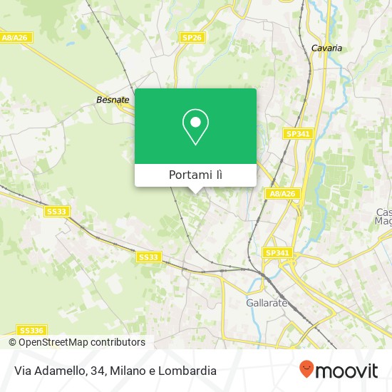 Mappa Via Adamello, 34