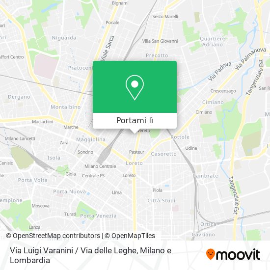 Mappa Via Luigi Varanini / Via delle Leghe