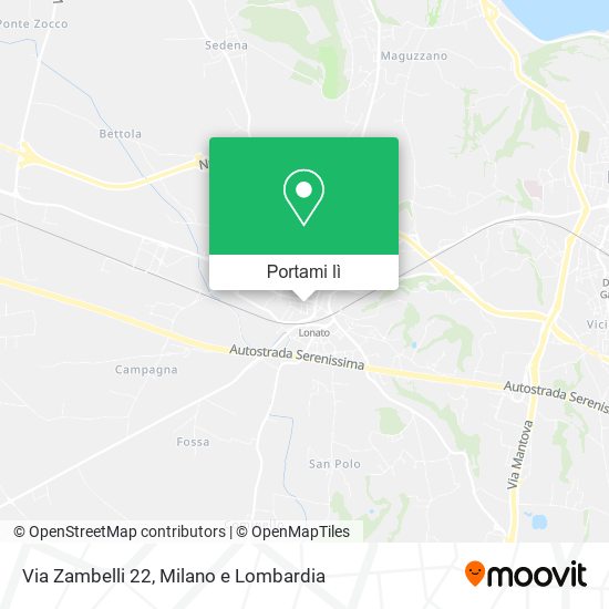 Mappa Via Zambelli  22