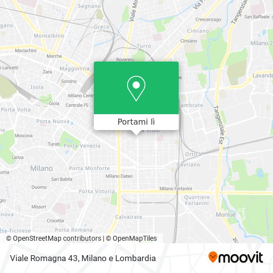 Mappa Viale Romagna  43