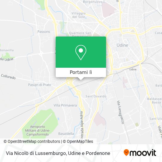 Mappa Via Nicolò di Lussemburgo