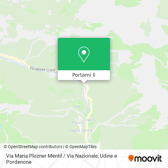 Mappa Via Maria Plozner Mentil / Via Nazionale