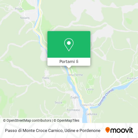 Mappa Passo di Monte Croce Carnico