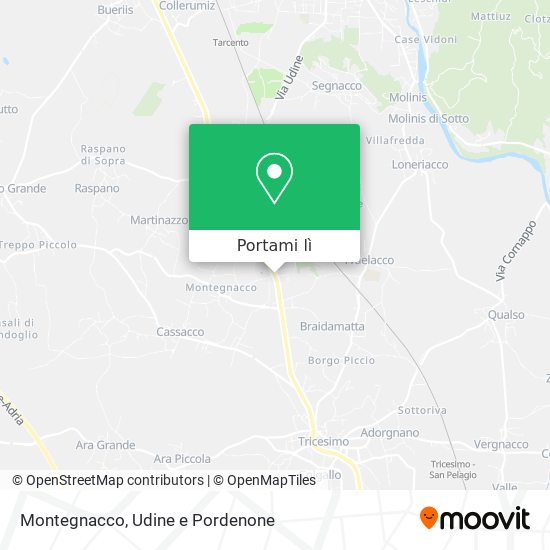 Mappa Montegnacco