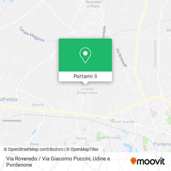 Mappa Via Roveredo / Via Giacomo Puccini