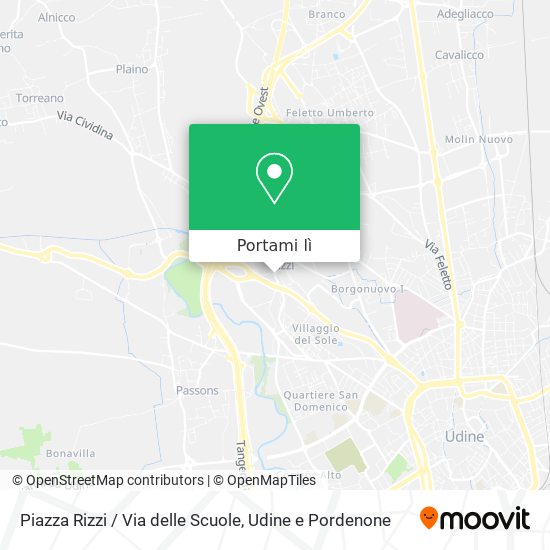 Mappa Piazza Rizzi / Via delle Scuole