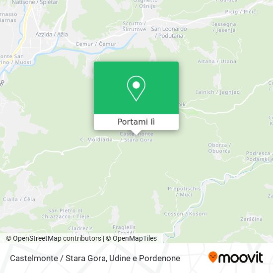 Mappa Castelmonte / Stara Gora