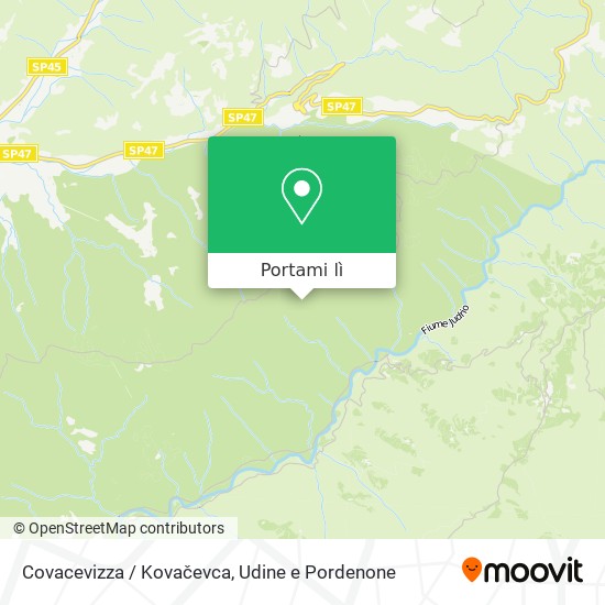 Mappa Covacevizza / Kovačevca