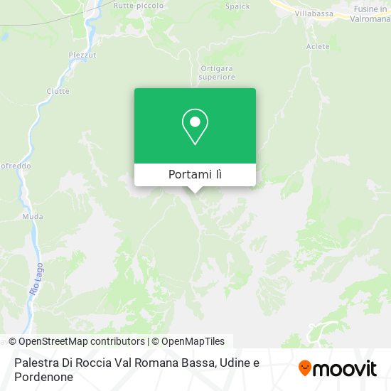 Mappa Palestra Di Roccia Val Romana Bassa