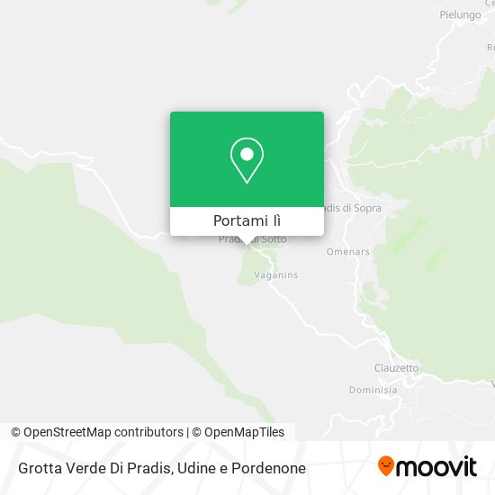 Mappa Grotta Verde Di Pradis