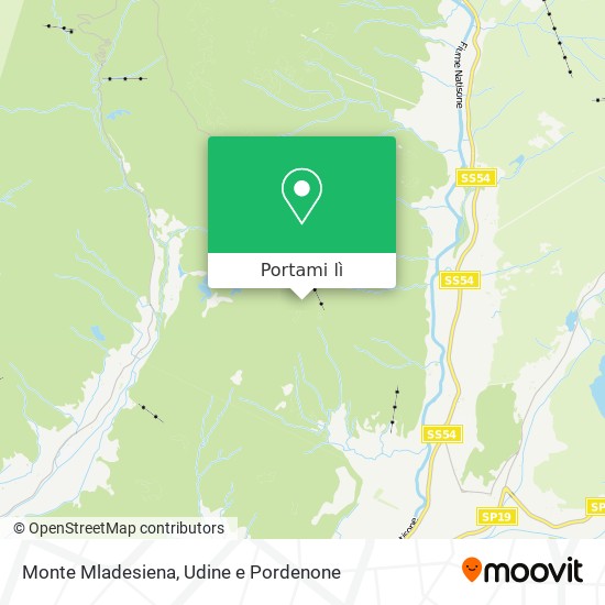 Mappa Monte Mladesiena