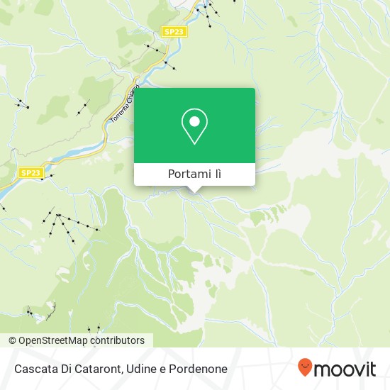 Mappa Cascata Di Cataront