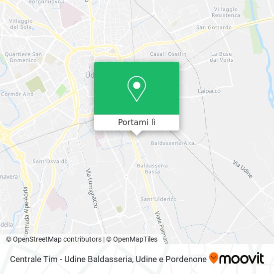 Mappa Centrale Tim - Udine Baldasseria