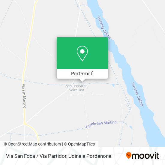 Mappa Via San Foca / Via Partidor
