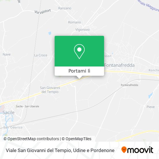 Mappa Viale San Giovanni del Tempio