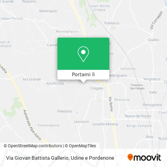 Mappa Via Giovan Battista Gallerio