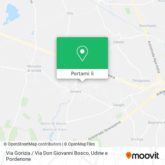 Mappa Via Gorizia / Via Don Giovanni Bosco