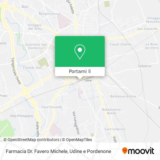 Mappa Farmacia Dr. Favero Michele