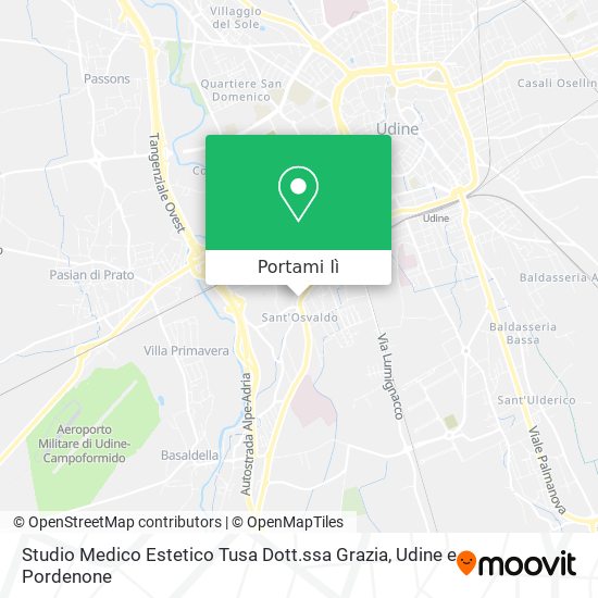 Mappa Studio Medico Estetico Tusa Dott.ssa Grazia