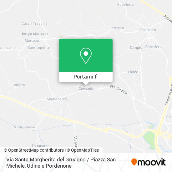 Mappa Via Santa Margherita del Gruagno / Piazza San Michele