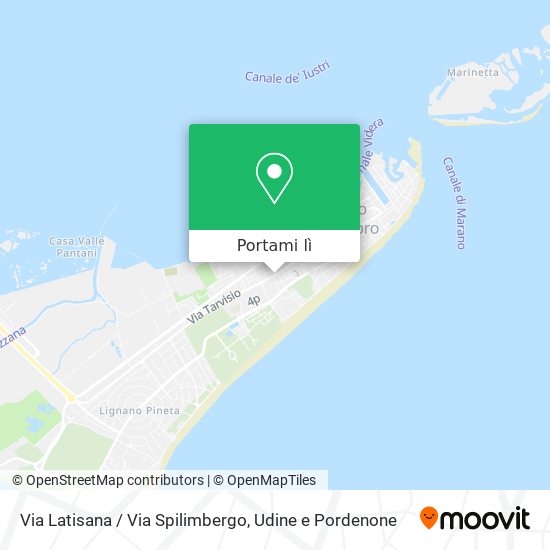 Mappa Via Latisana / Via Spilimbergo