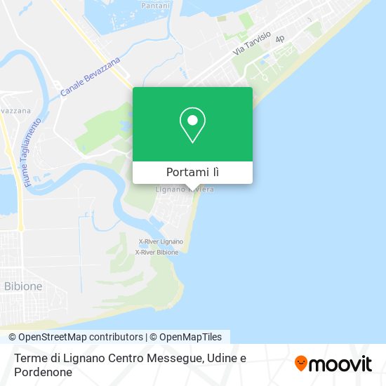 Mappa Terme di Lignano Centro Messegue