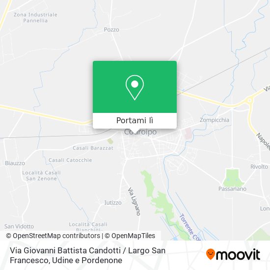Mappa Via Giovanni Battista Candotti / Largo San Francesco
