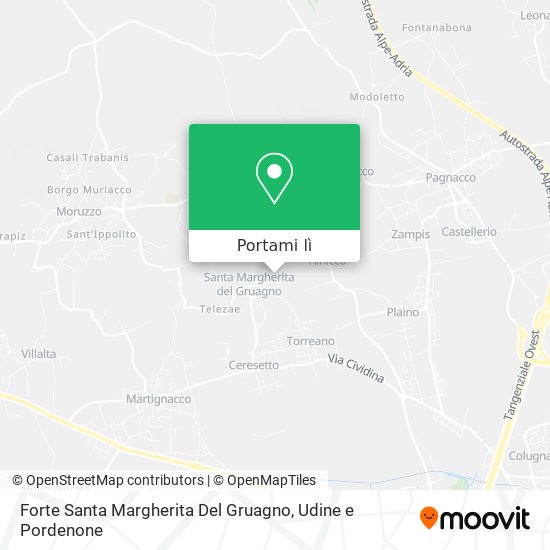 Mappa Forte Santa Margherita Del Gruagno