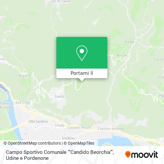 Mappa Campo Sportivo Comunale ""Candido Beorchia""