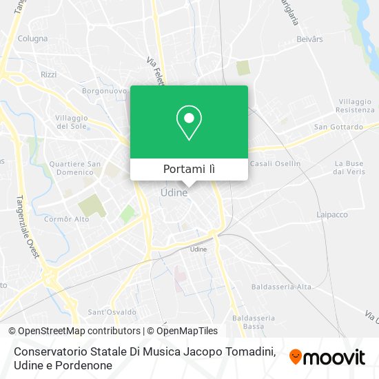 Mappa Conservatorio Statale Di Musica Jacopo Tomadini