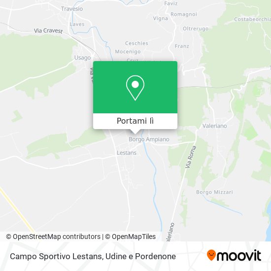 Mappa Campo Sportivo Lestans