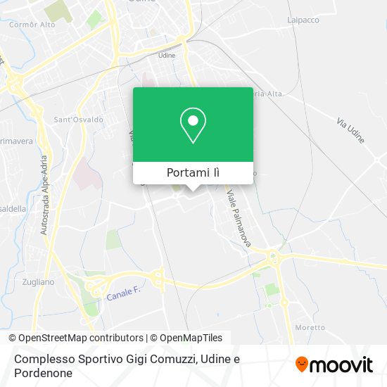 Mappa Complesso Sportivo Gigi Comuzzi