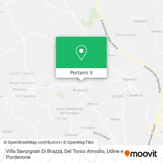 Mappa Villa Savorgnan Di Brazzà, Del Torso Amodio