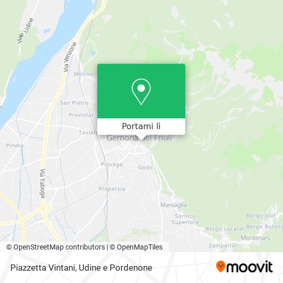 Mappa Piazzetta Vintani