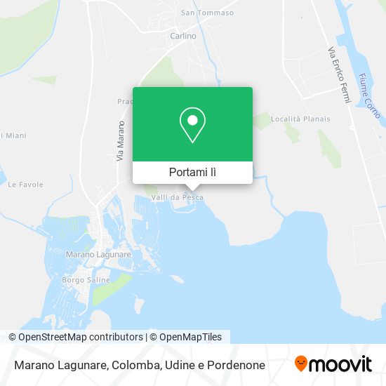 Mappa Marano Lagunare, Colomba