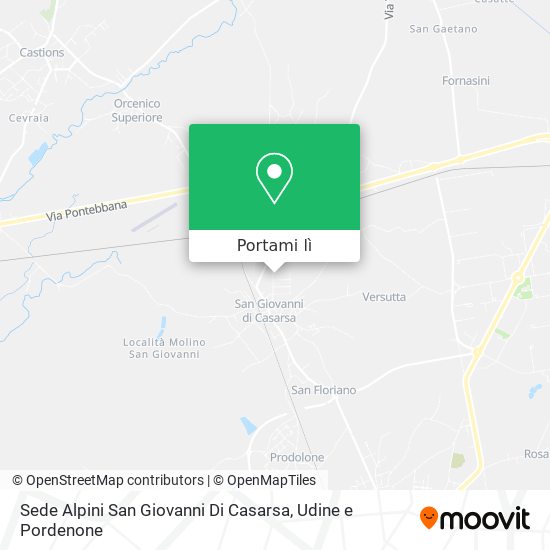 Mappa Sede Alpini San Giovanni Di Casarsa