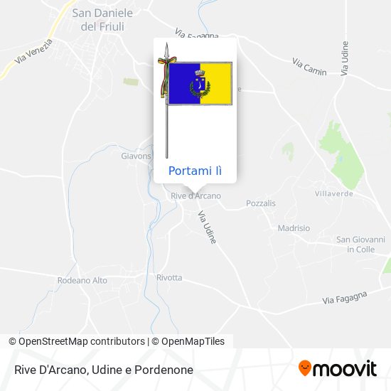 Mappa Rive D'Arcano