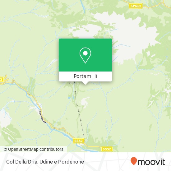 Mappa Col Della Dria