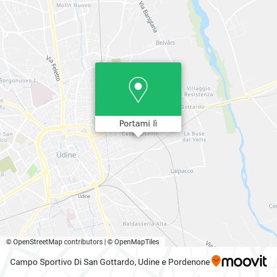 Mappa Campo Sportivo Di San Gottardo