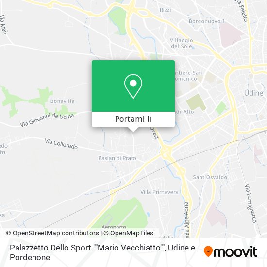Mappa Palazzetto Dello Sport ""Mario Vecchiatto""