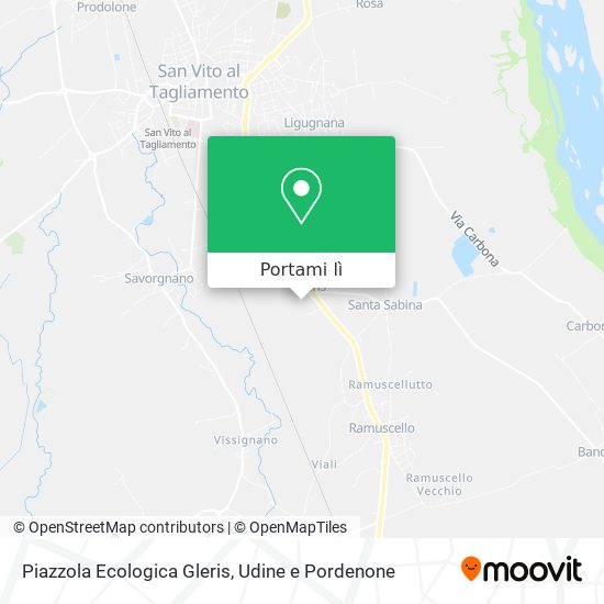 Mappa Piazzola Ecologica Gleris