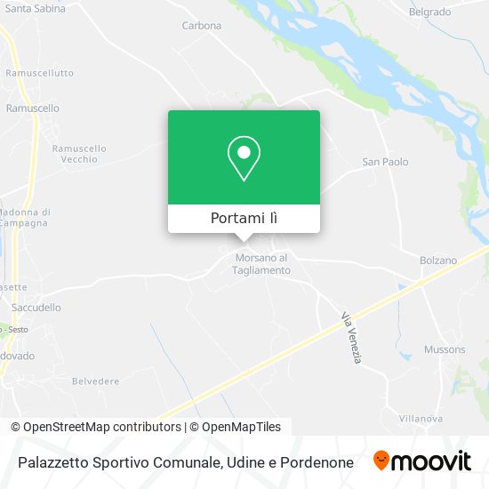 Mappa Palazzetto Sportivo Comunale