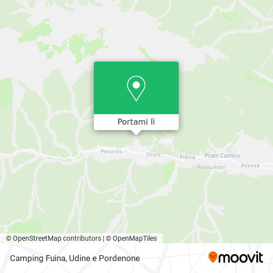 Mappa Camping Fuina